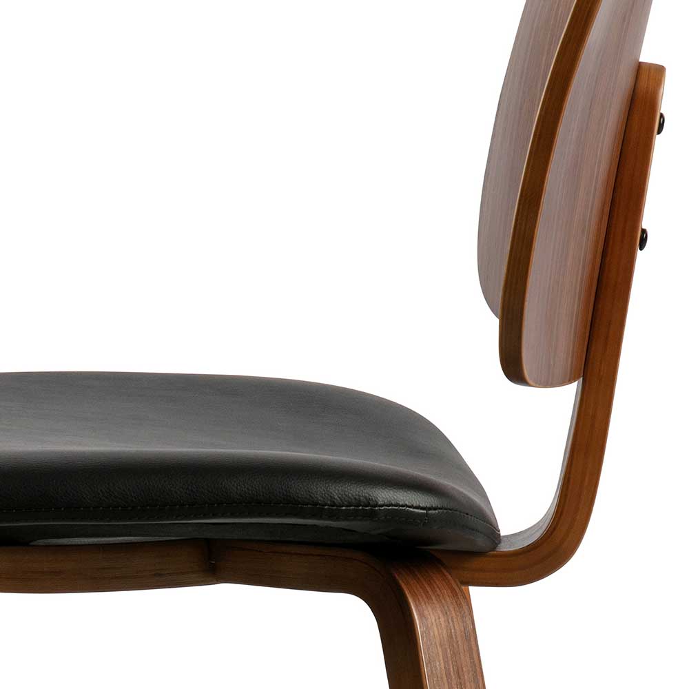Designstuhl aus Kunstleder & Schichtholz - Riostar