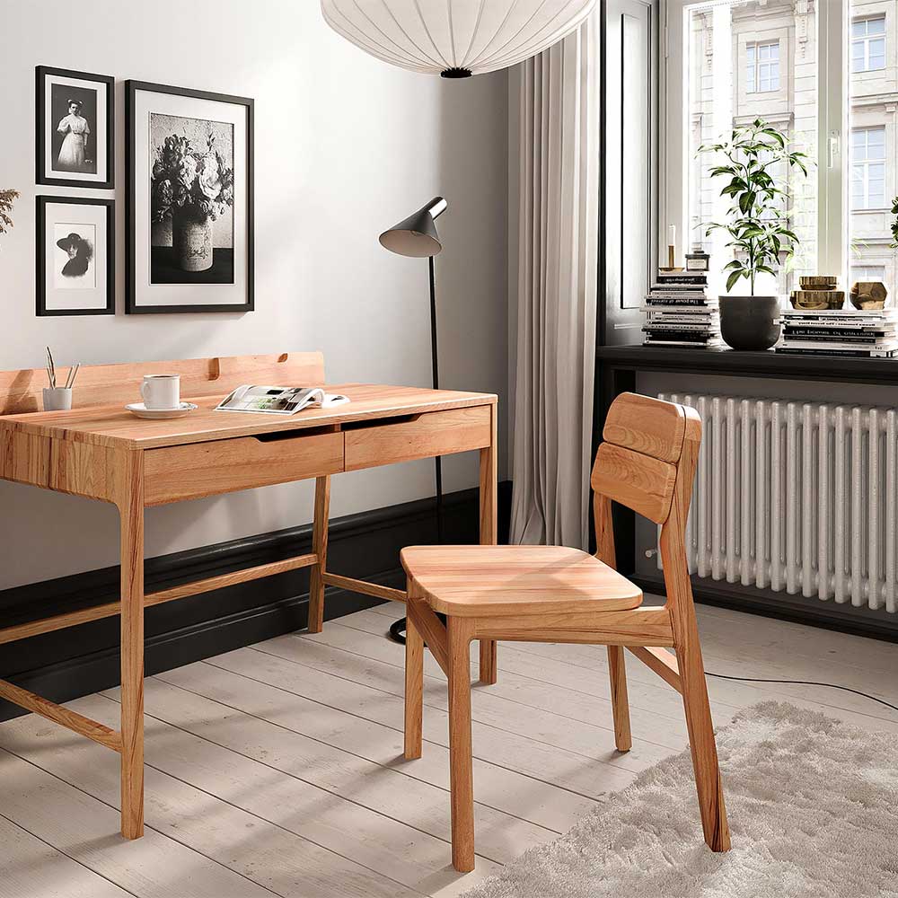 Massivholz Stühle aus Kernbuche geölt - Lana (2er Set)