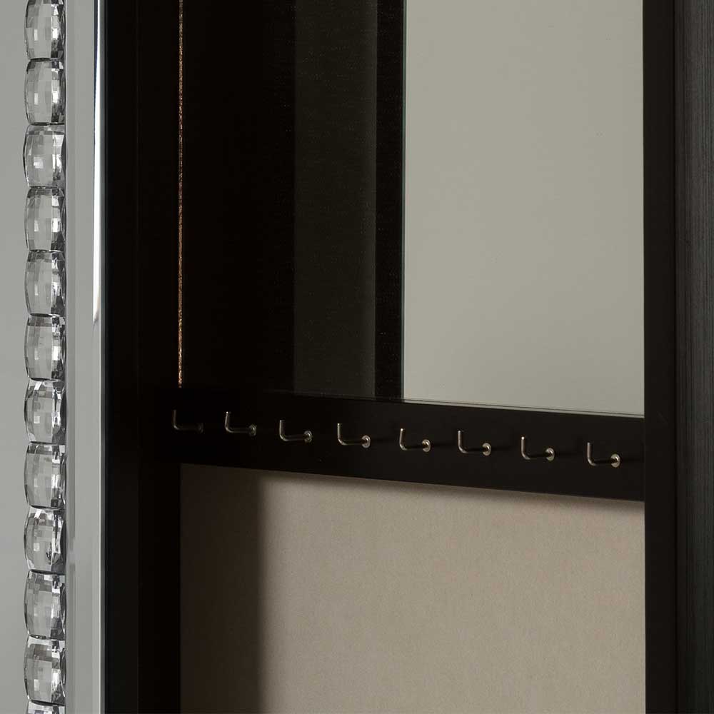35x120x9 cm Schmuckschrank mit Spiegel-Schiebetür - Calocta