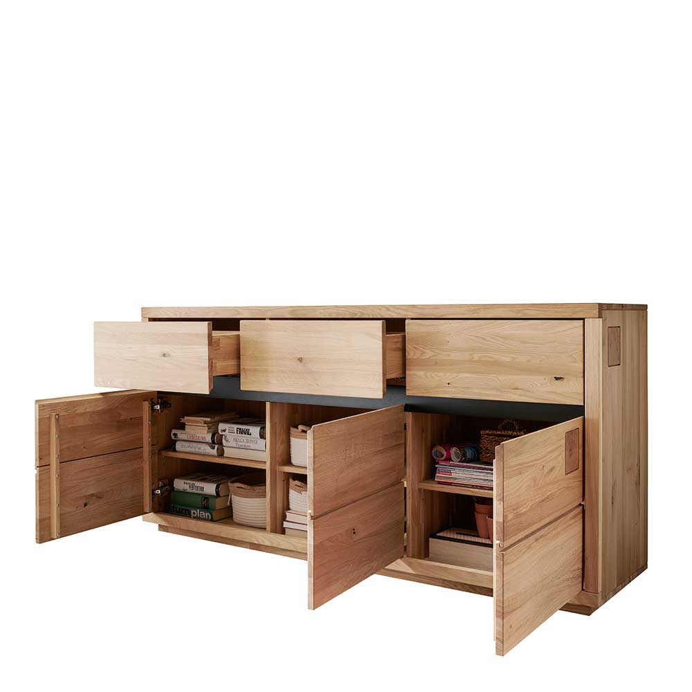 175x85x45 cm Massivholz Sideboard auf Sockel - Embleys