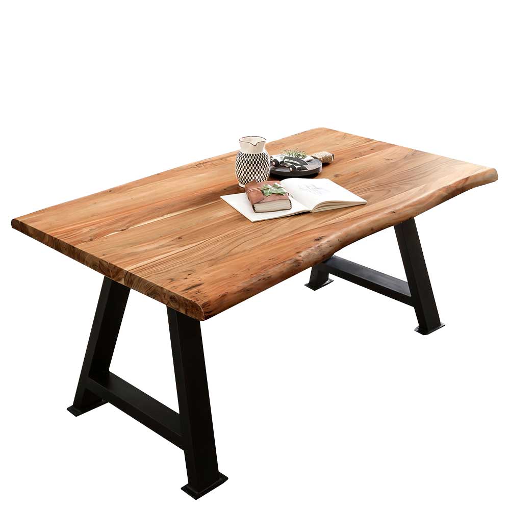 Baumkanten Tisch mit Akazienplatte 3,6cm - Artlos