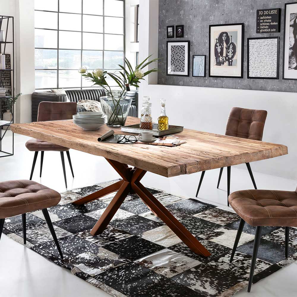 Altholztisch aus Teak Massivholz - Dattilon