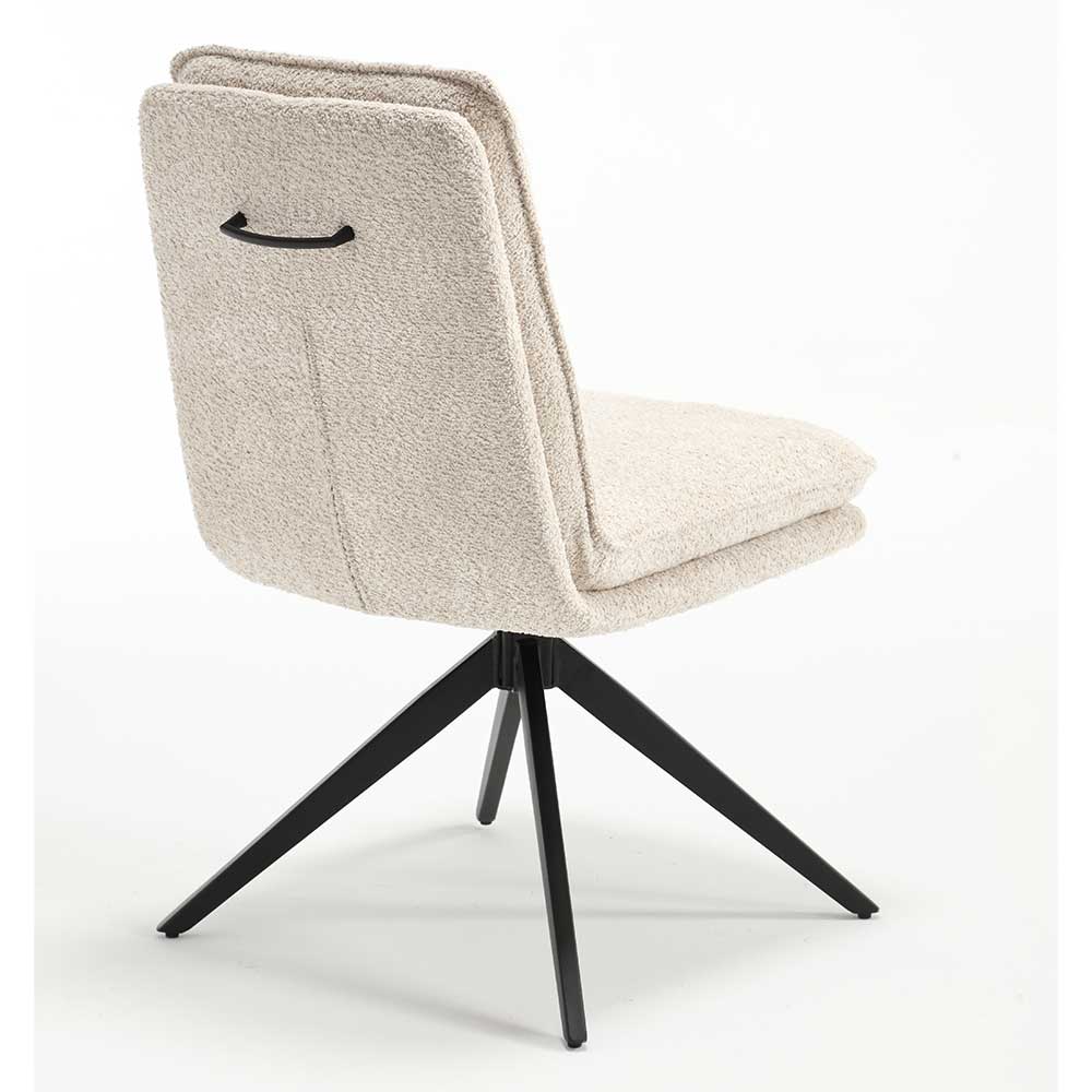 Moderne Polsterstühle mit Drehgestell - Alondra (2er Set)