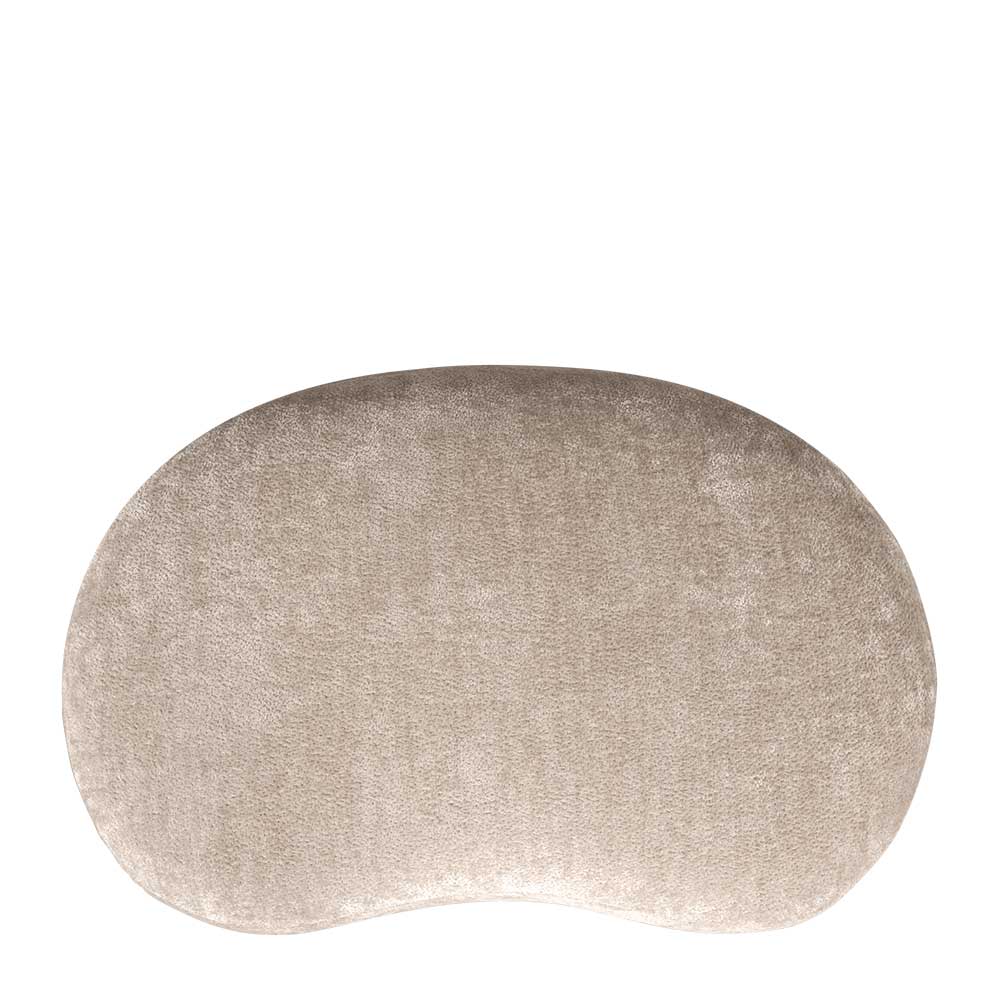 Polsterhocker in Beige Chenille - Paryra
