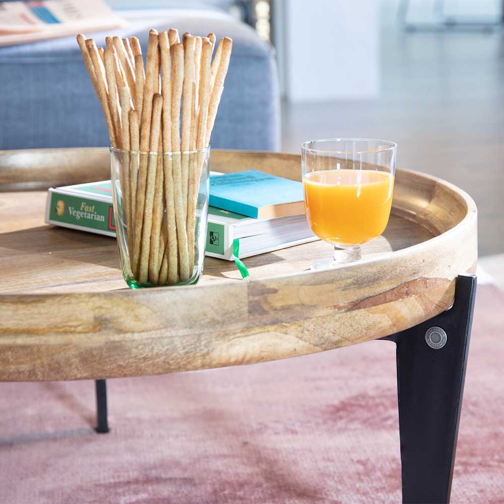 75x34x75 Couchtisch mit Tablettfunktion - Offia