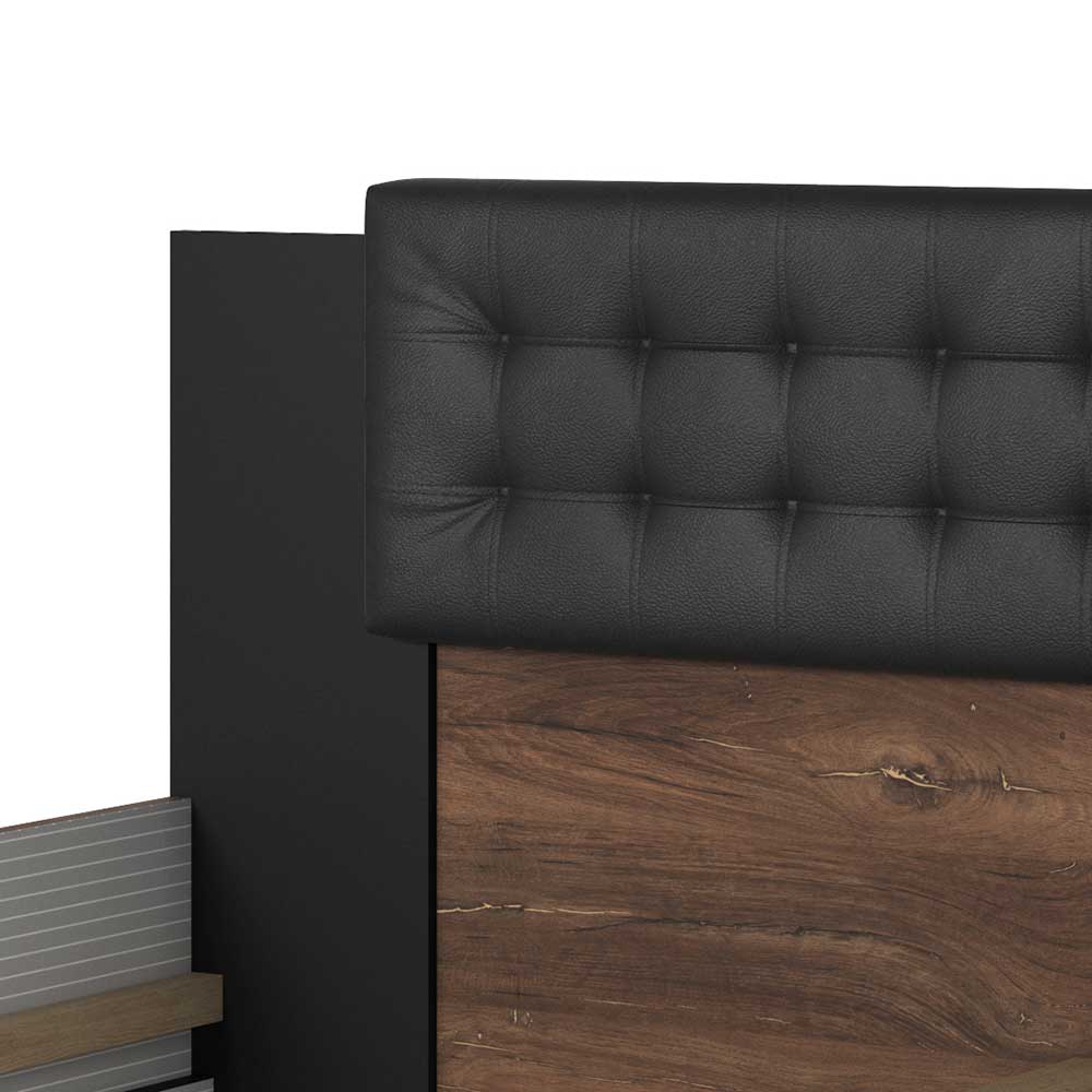 Doppelbett ohne Bodenfreiheit mit Kopfteil - Prabhaa