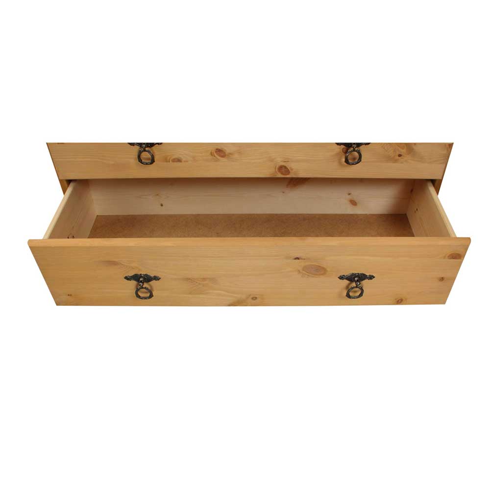 82x78x30 Holzkommode mit fünf Schubladen - Lugsca