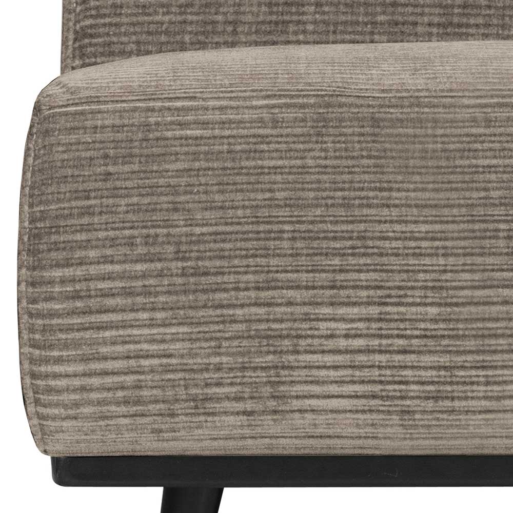 Breitcord Sofa Modul in Schlammfarben - Rovina