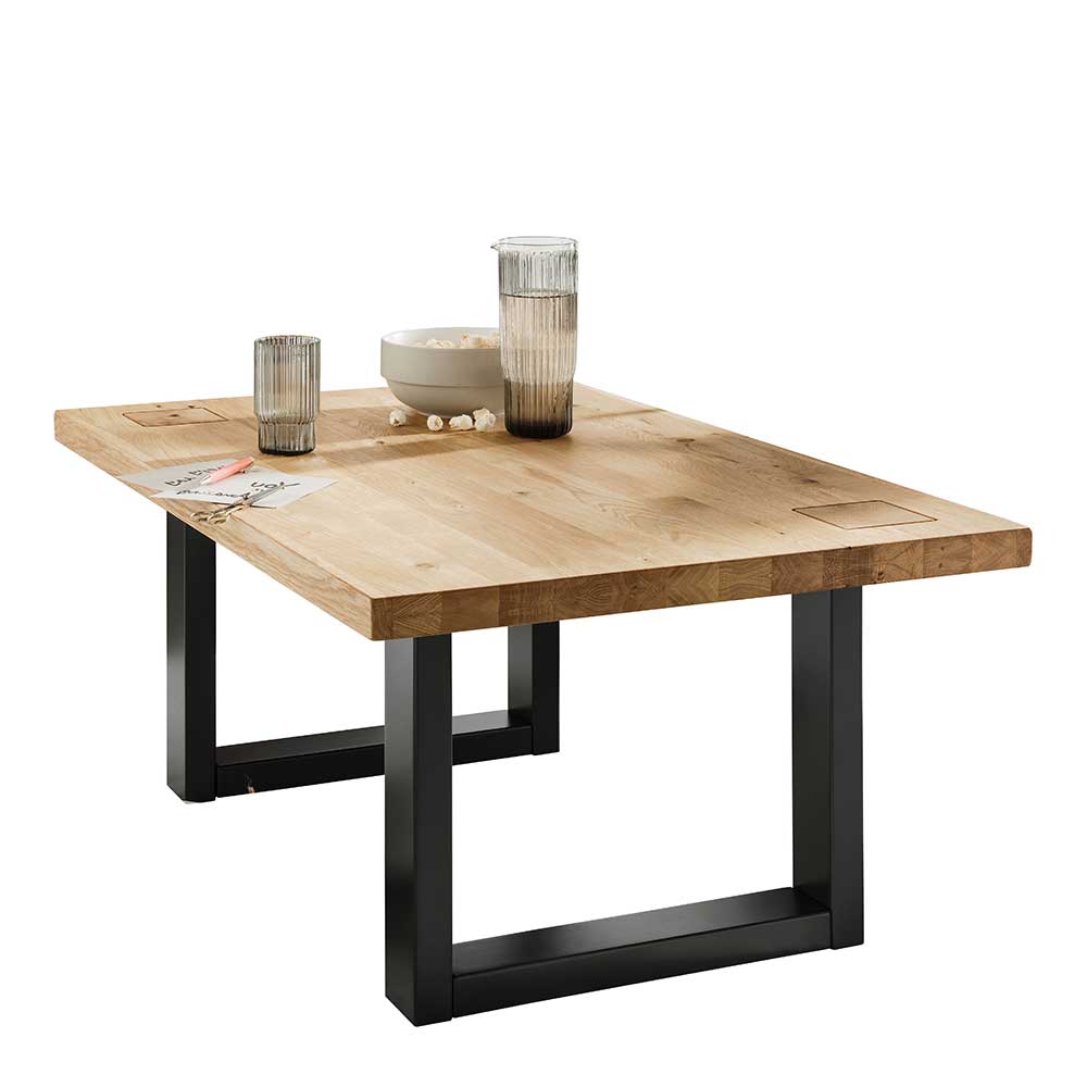 Couchtisch aus Holz Wildeiche Natur geölt - Embleys