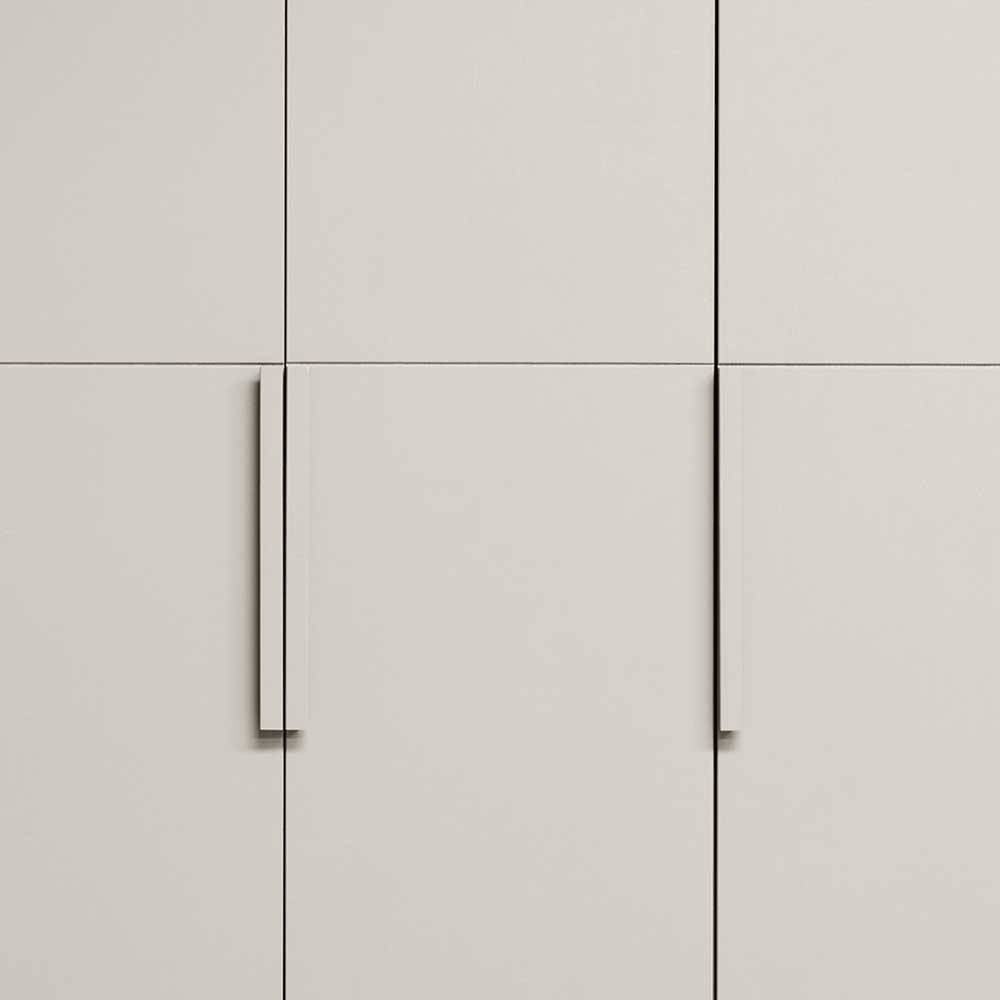 Kombi-Kleiderschrank in Hellgrau - Anela