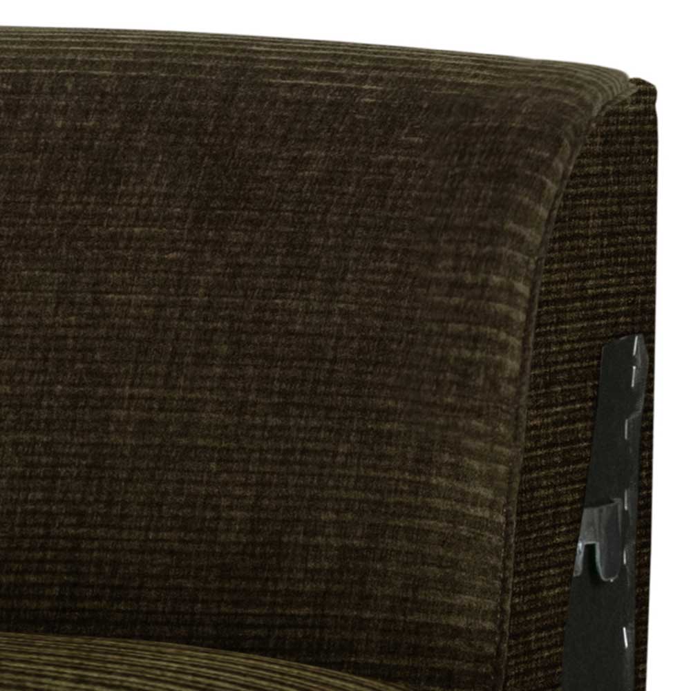 Breitcord Sofaelement in Dunkelgrün - Vatila