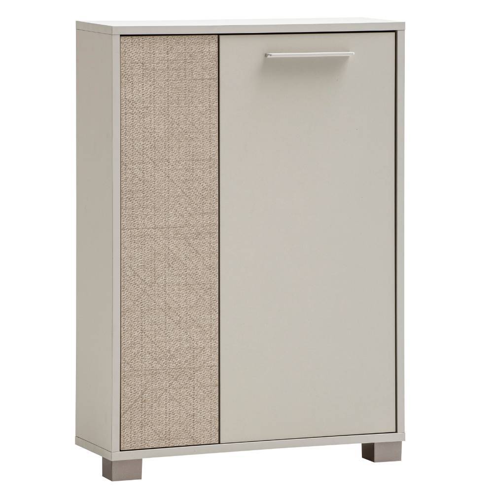 Elegante 2-türige Flurkommode für den Eingangsbereich in Beige mit Struktur – Litinka