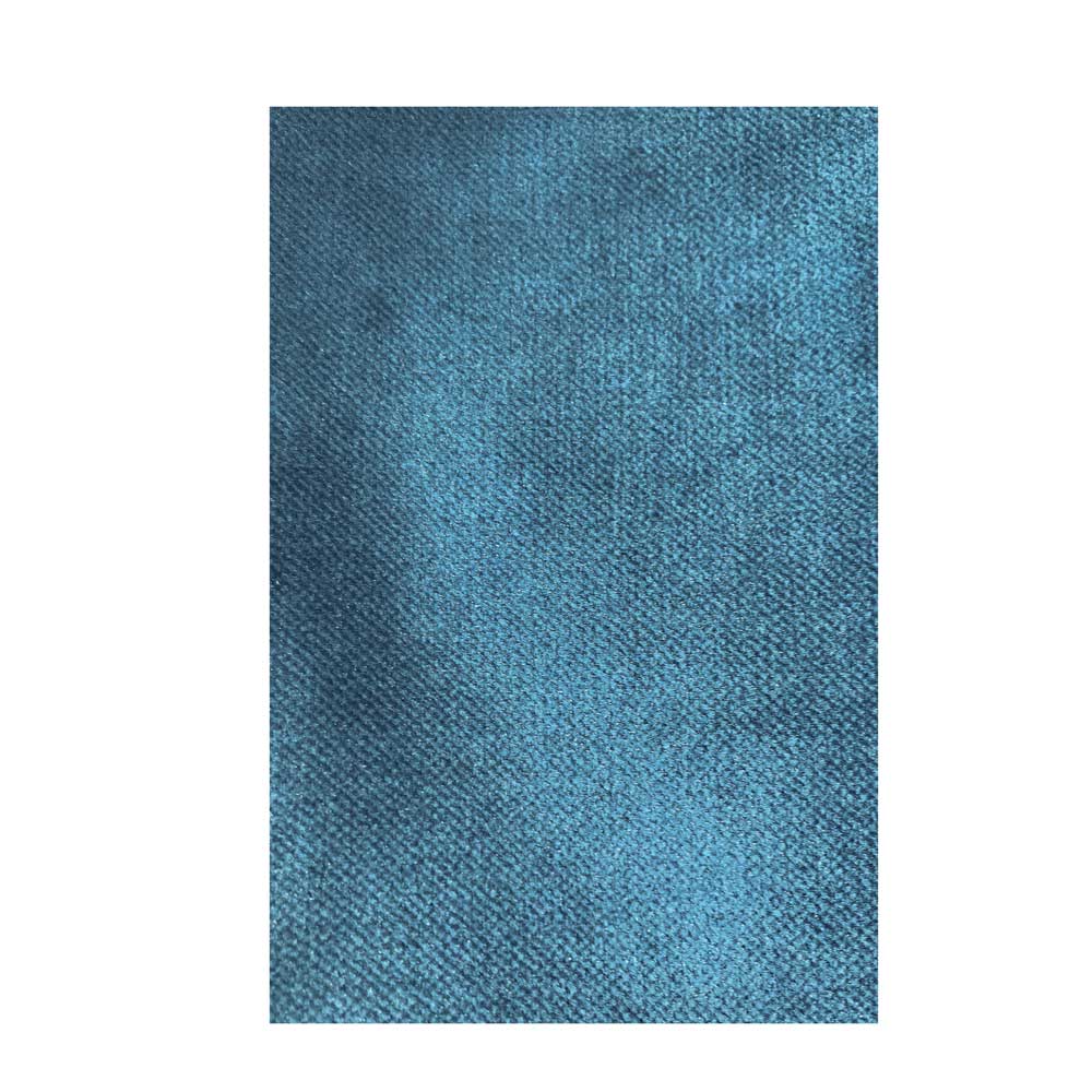 Blauer Samt-Sessel Cumagon im Retrostil