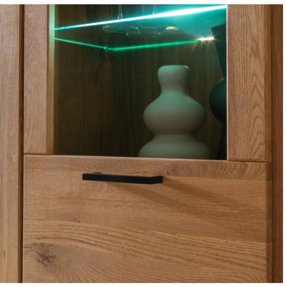Highboard mit Glas in Wildeiche - Scarlett