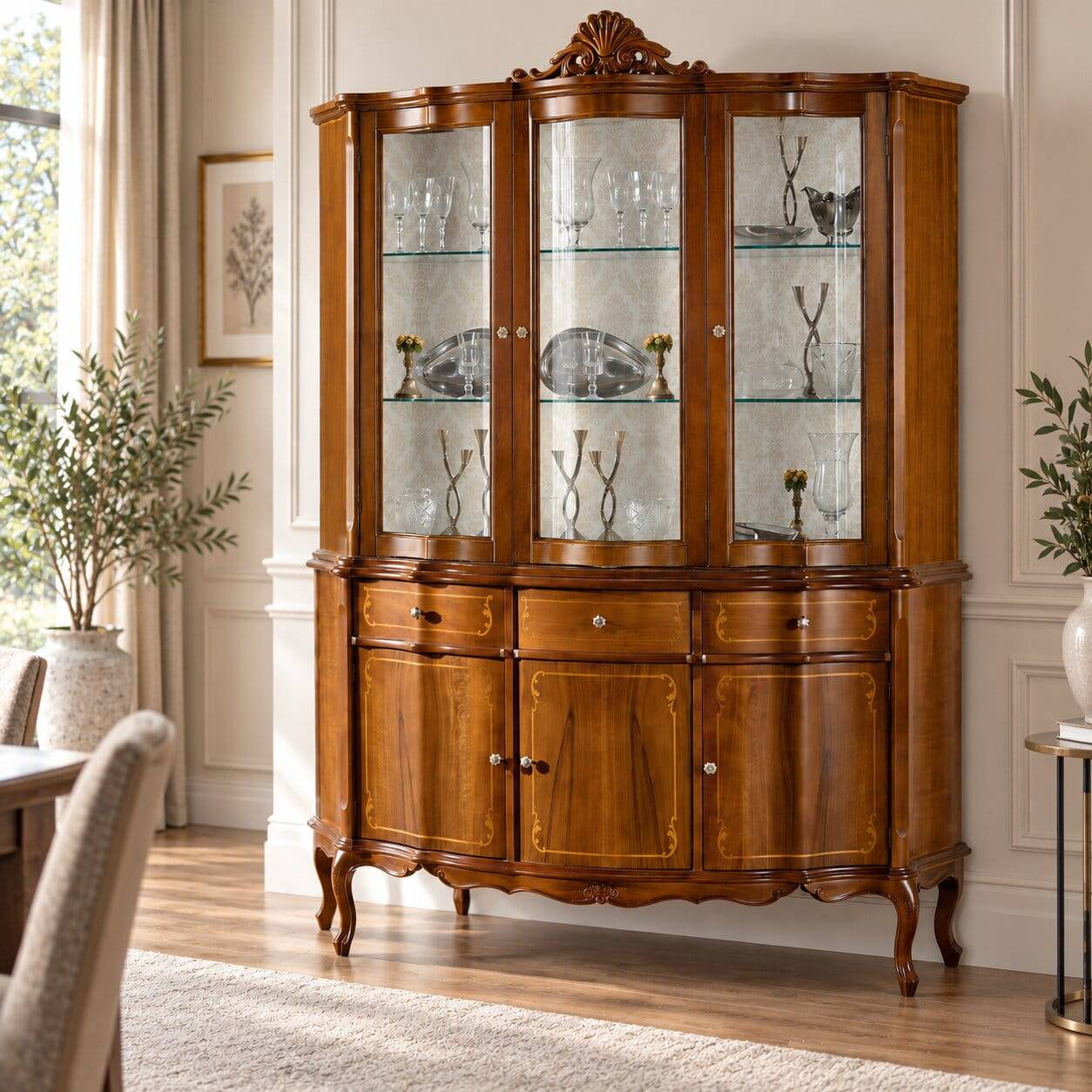 Vitrinenschrank im Barock Stil - Arionn