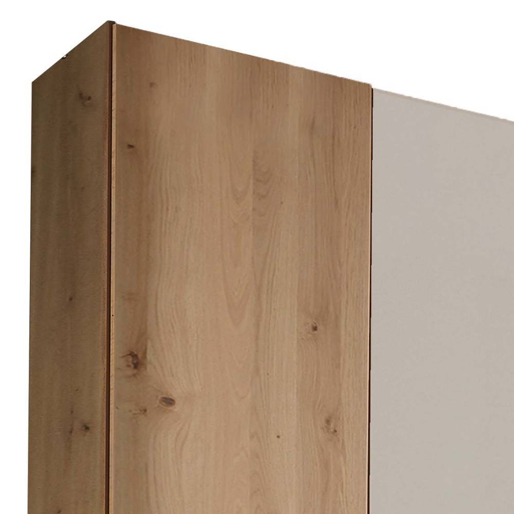 6-türiger Schlafzimmer-Schrank in Champagner - Nikoba