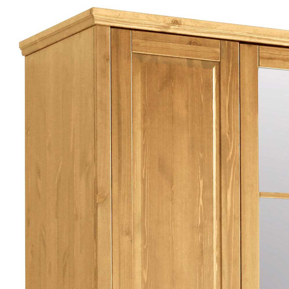 Massivholz Schlafzimmerschrank mit Spiegeln - Inhusa