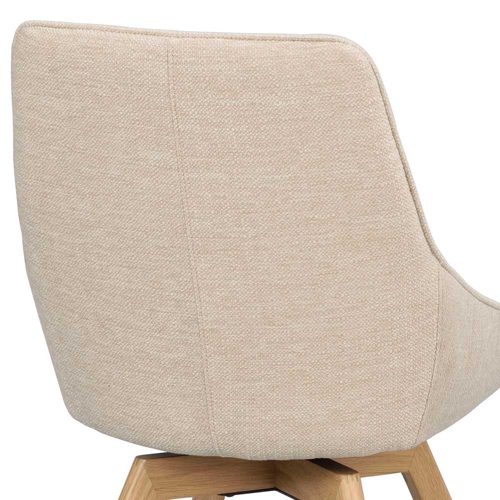 Esstisch Drehstuhl in Creme - Tokatos (2er Set)