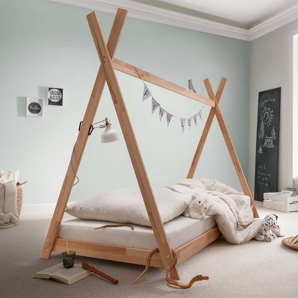 90x200 Zeltbett bodentief - Rene