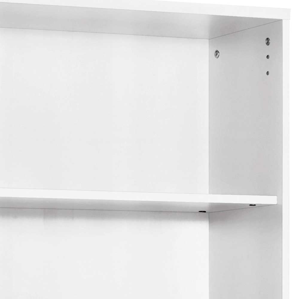 65x183x35 cm Standregal mit 5 Fächern in Weiß - Radiassu