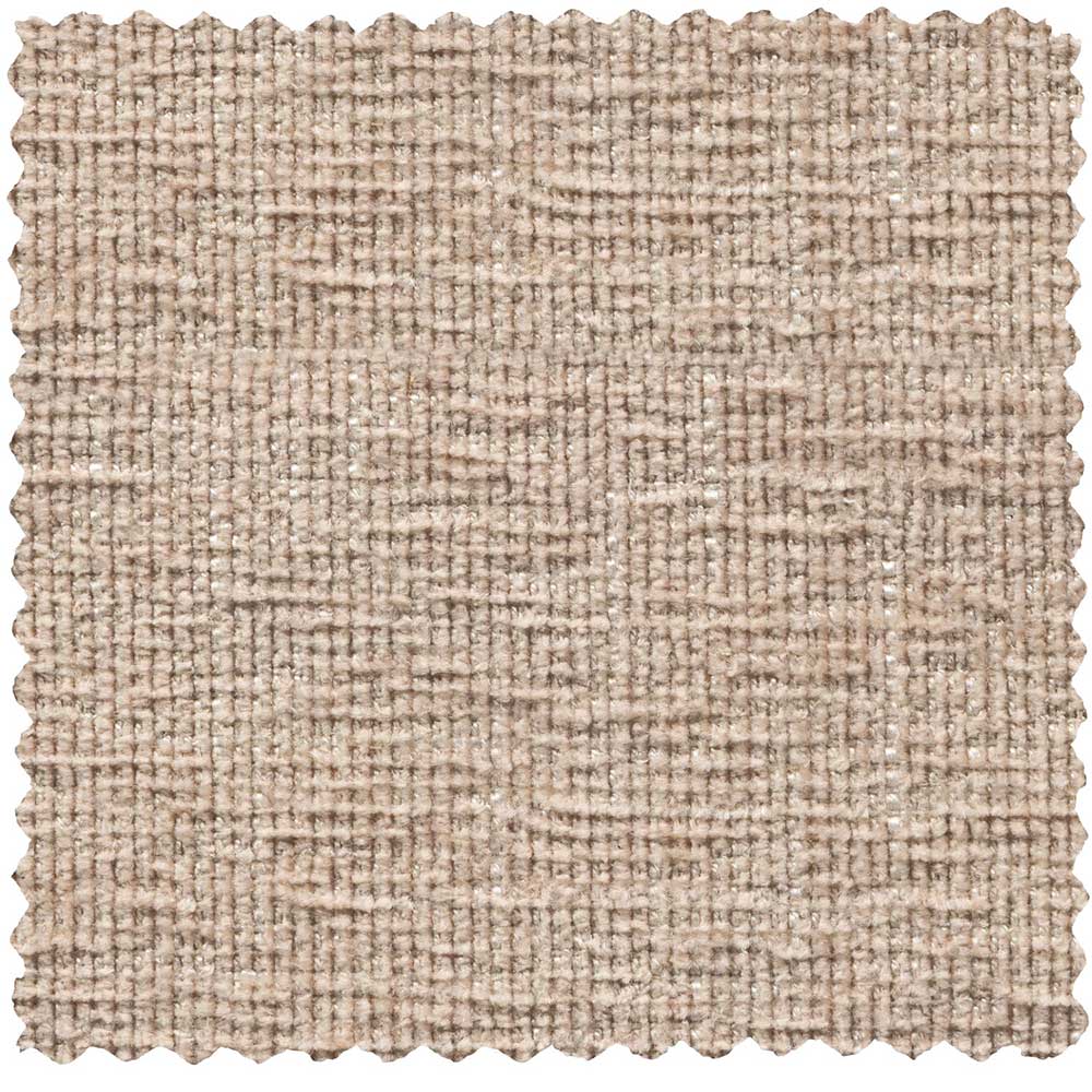 Chenille Hocker in Beigegrau Melange - Paola