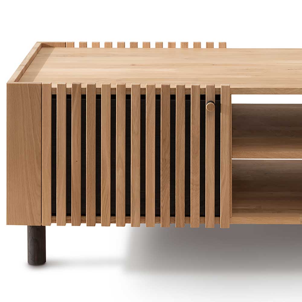 Skandi Design Couchtisch aus Wildeiche - Valouis