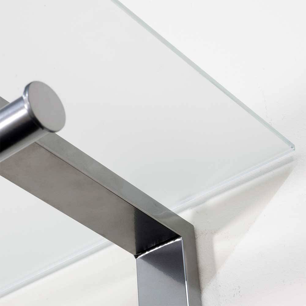80x90x33 cm Garderobe aus Stahl & Glas - Celavio
