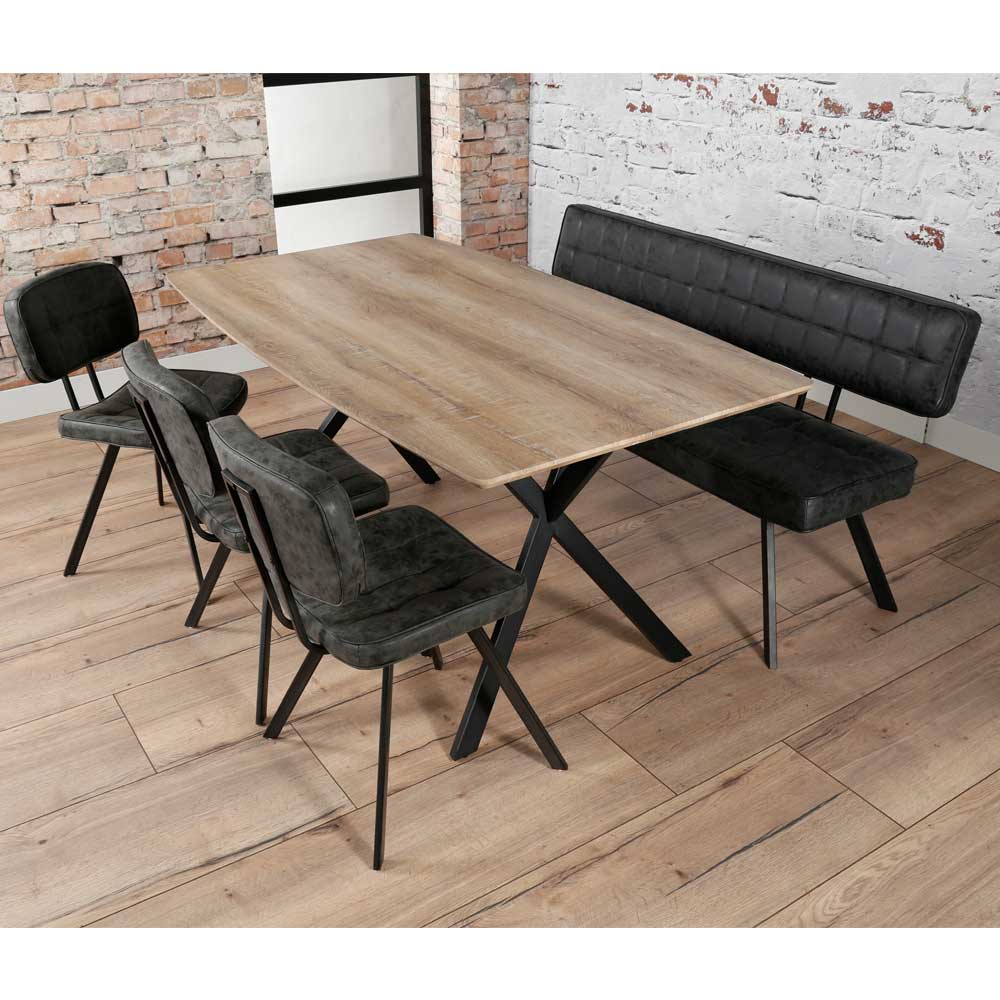 Tisch Leonie mit Massivholzplatte