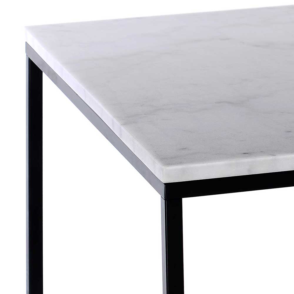 75x75 cm Marmortisch in Weiß - Howland