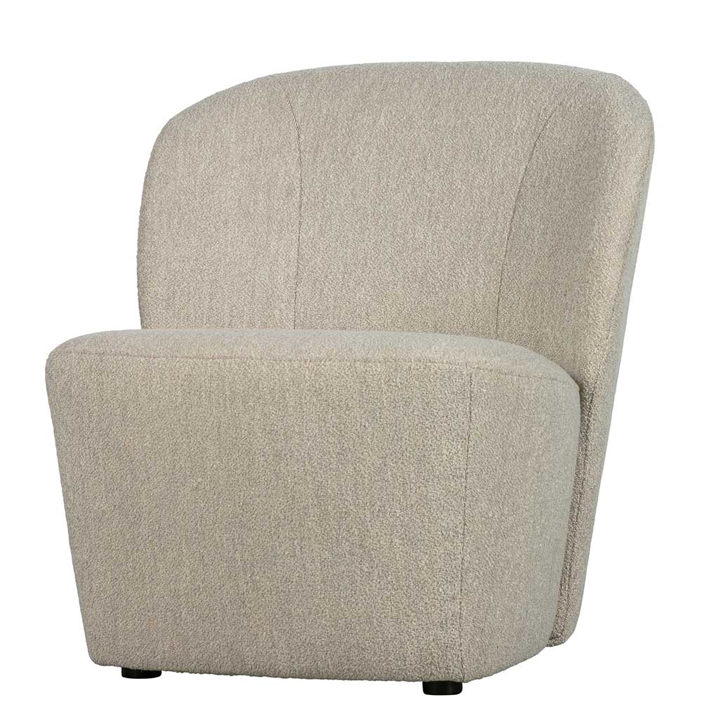 Boucle Polstersessel in Beige - Blinking