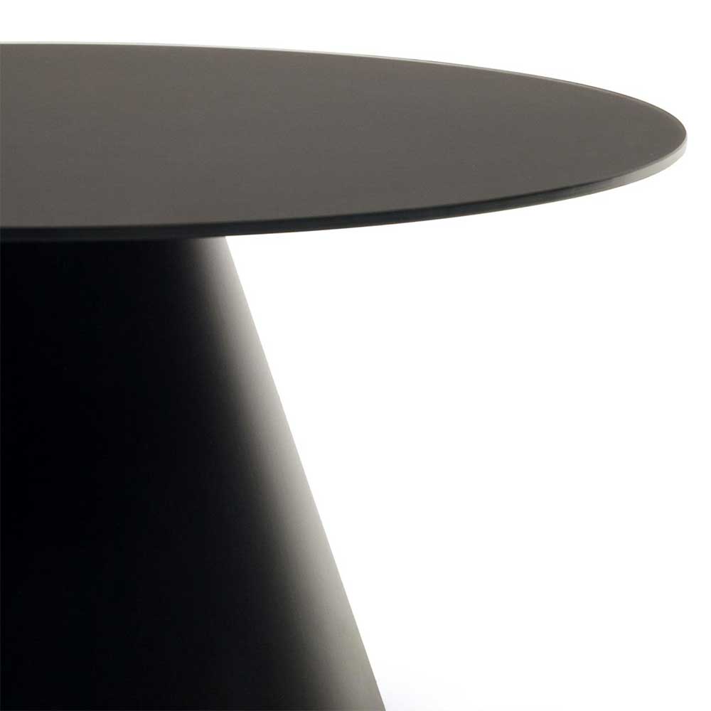 Schwarzer Couchtisch mit Zylinderform - Masina