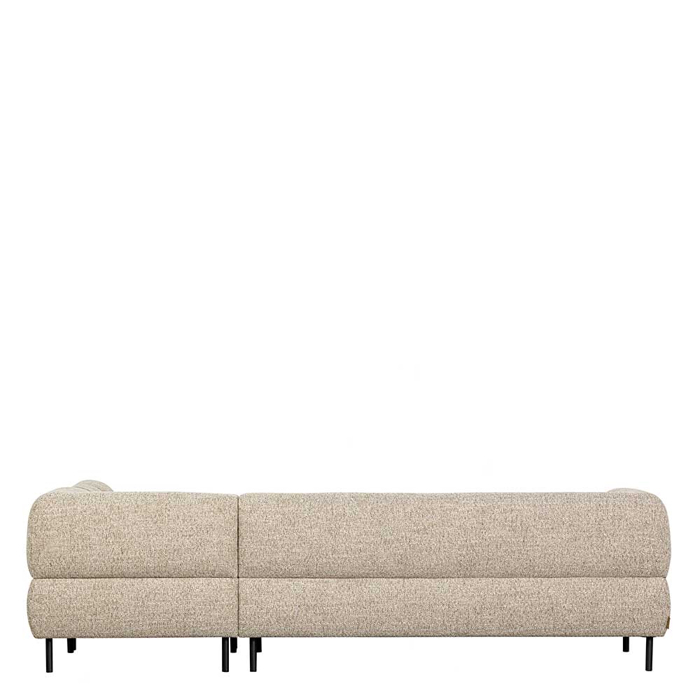 Strukturstoff Sofaecke in Beigegrau - Pantras