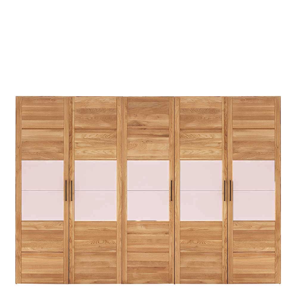 5-türiger Kleiderschrank aus Massivholz - Zaisan