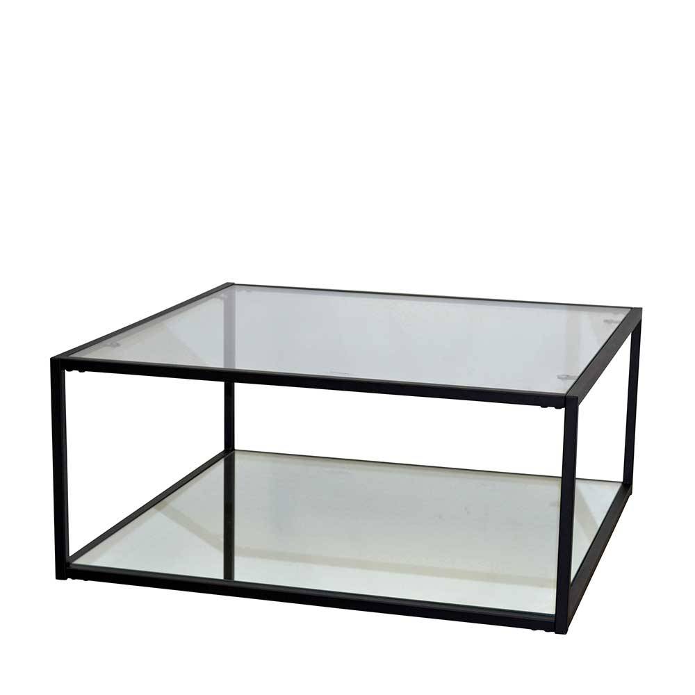 Glas Wohnzimmertisch mit Spiegelglas Boden - Zuzetta