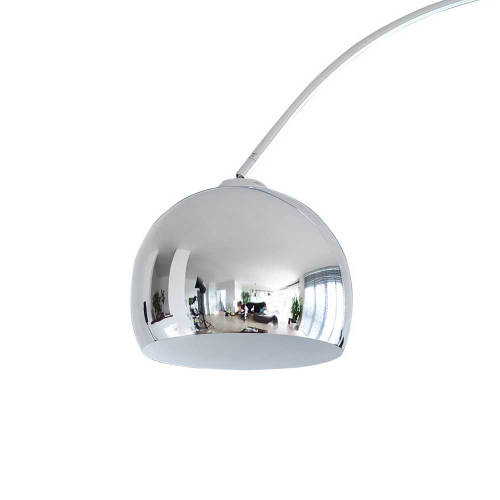 Moderne Stehlampe Bogenleuchte in Chrom - Ina