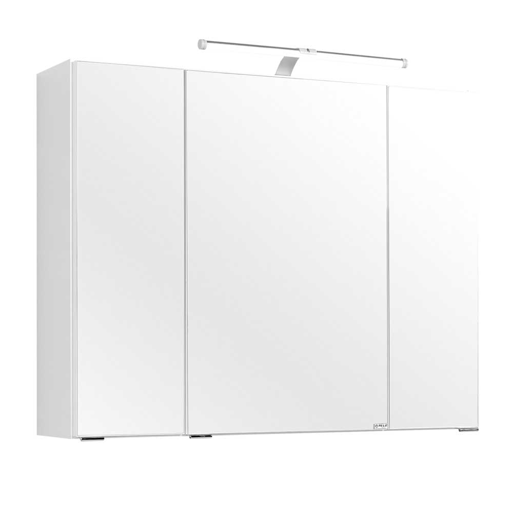 Weißer Waschplatz 80 cm breit - Lartemo (zweiteilig)