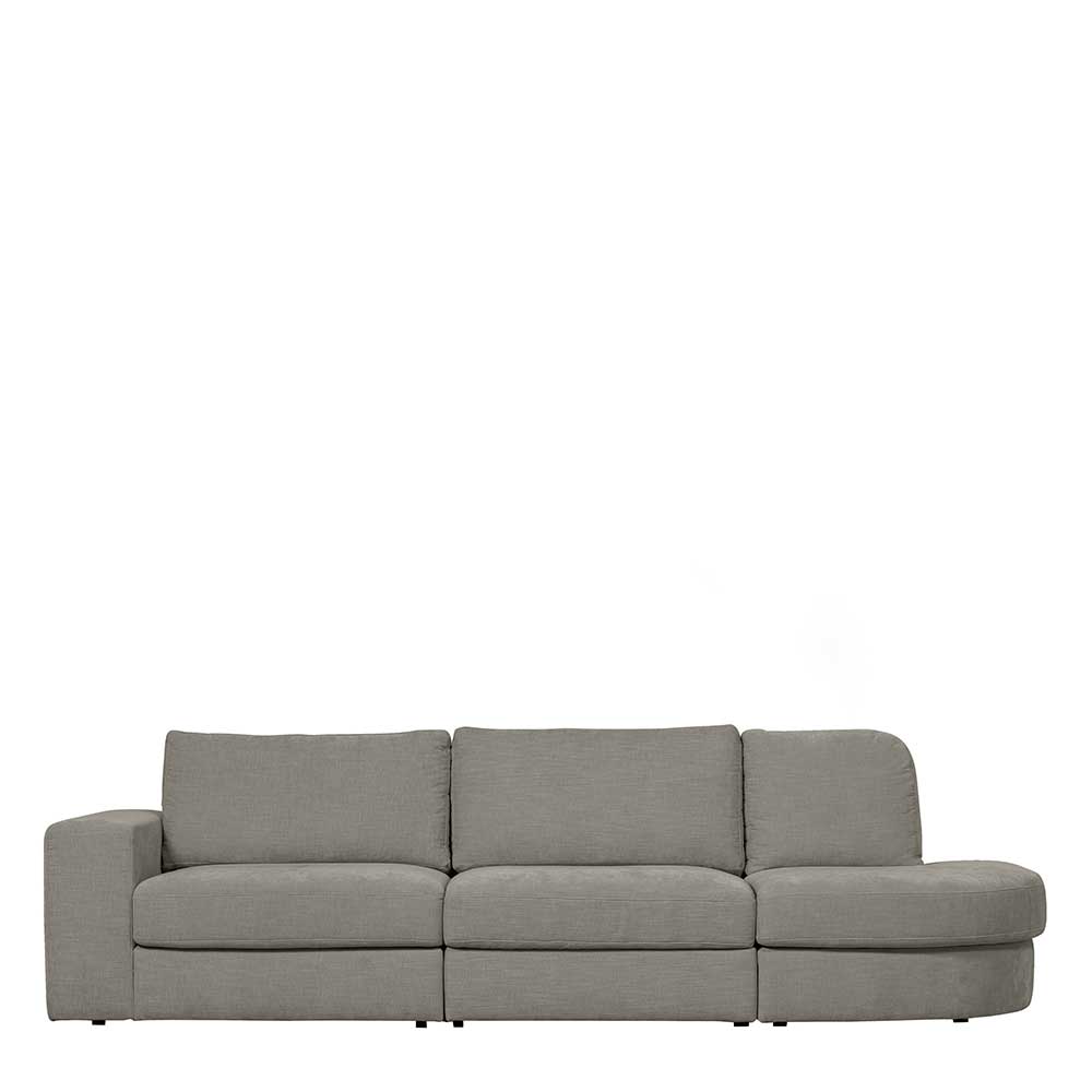 Webstoff Couch in Grau - Gregg