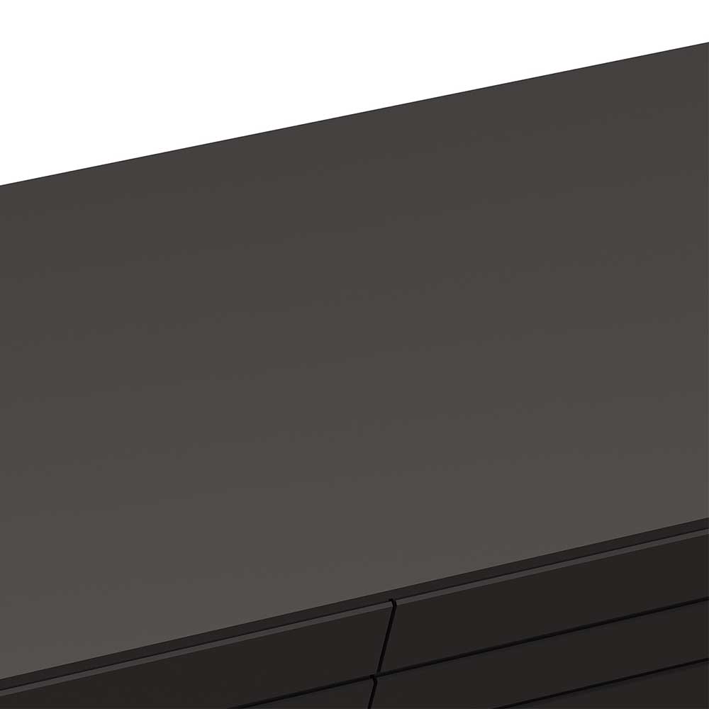 Oberfläche der dunkelgrauen Kommode im Detail – Palium