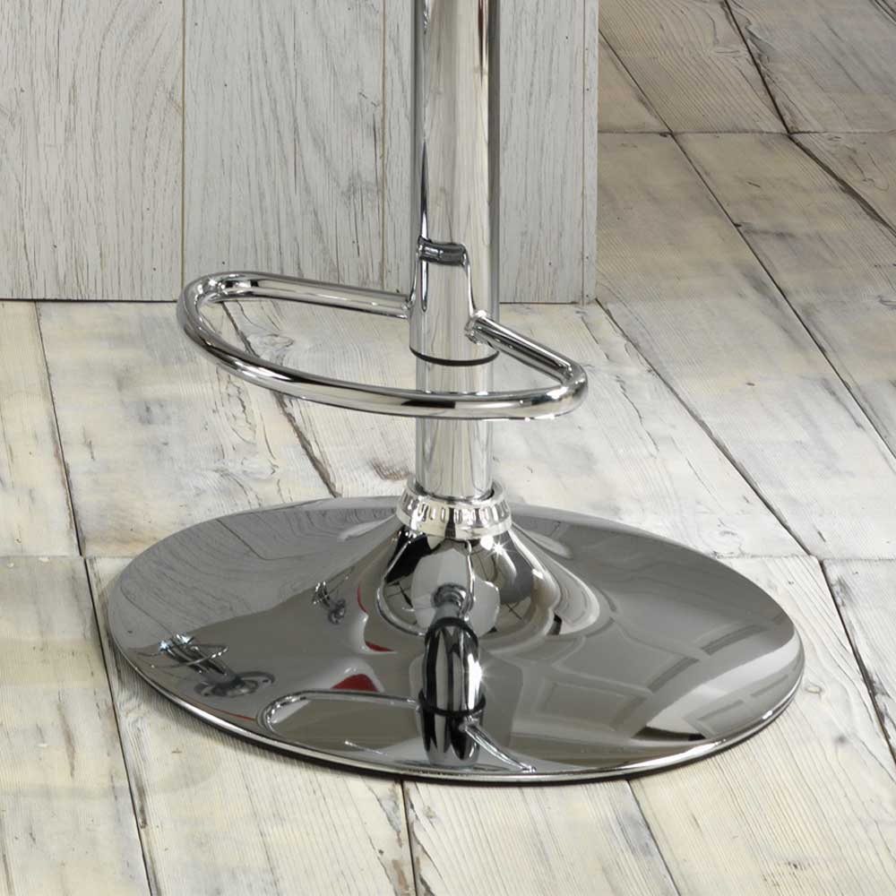 Barstuhl Moonio in Schwarz Weiß (2er Set)