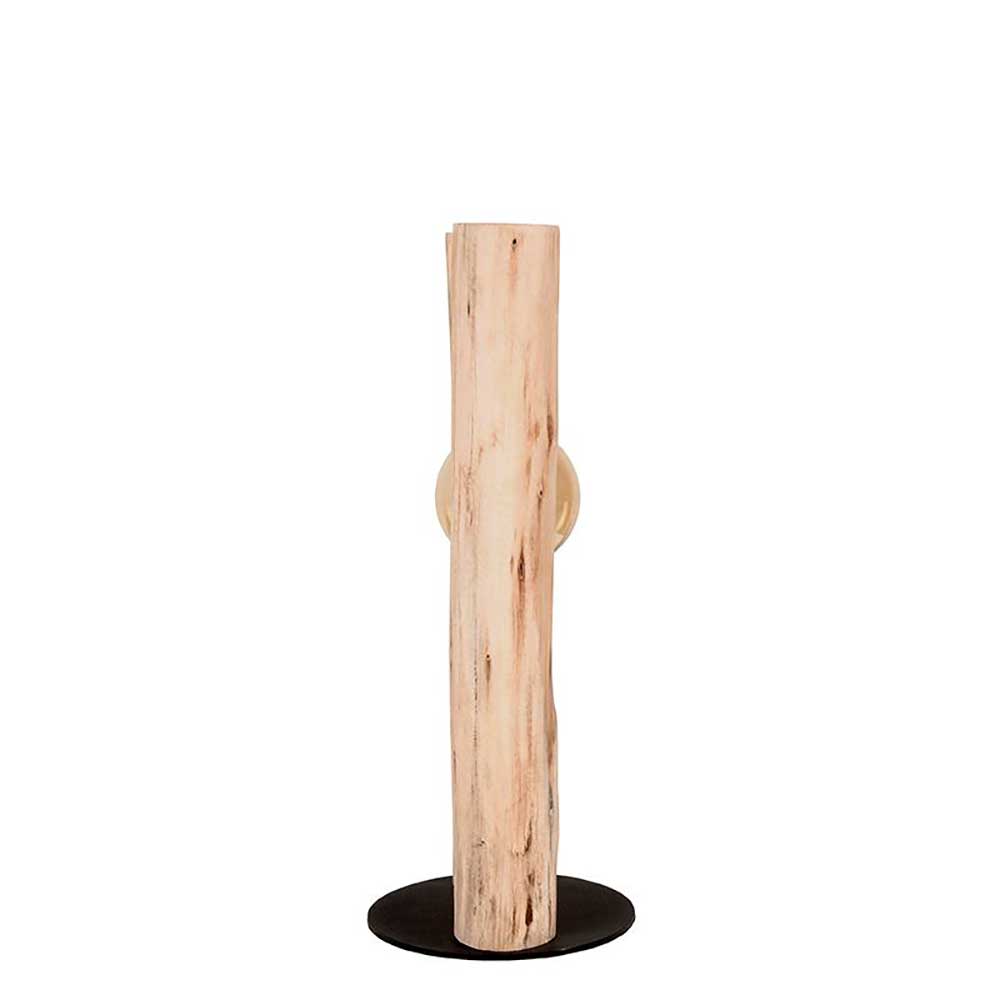 Design Tischleuchte aus Mangobaum Massivholz - Tanky