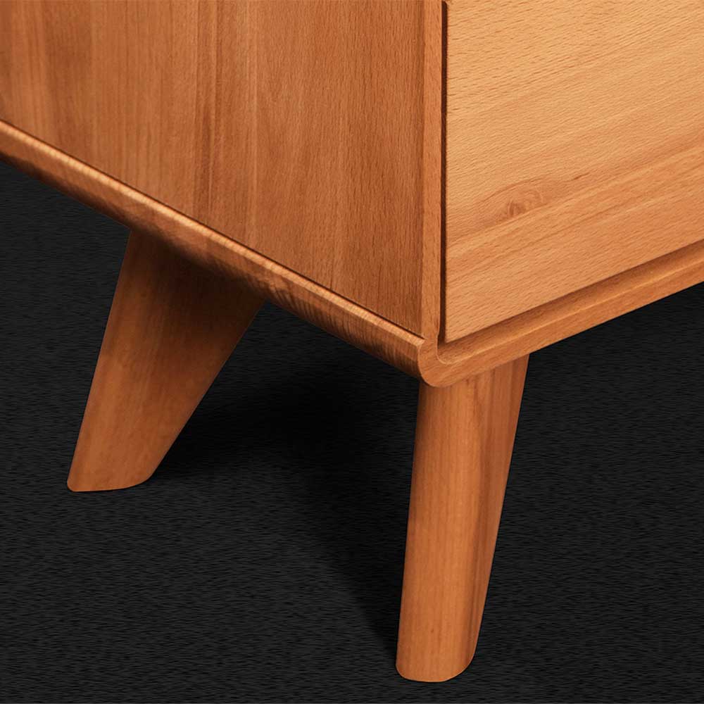 Elegantes TV Lowboard aus Kernbuche Holz - Junola