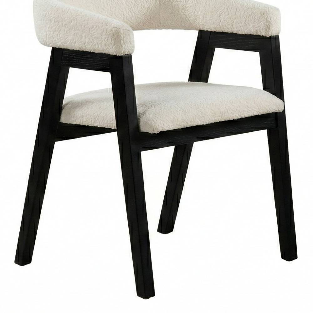 Designstühle in Offwhite Boucle - Zenata (2er Set)