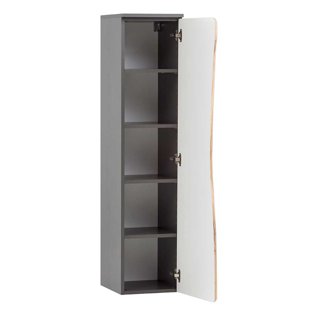 38x135x35 Badezimmerschrank mit Tür Baumkante - Breznia