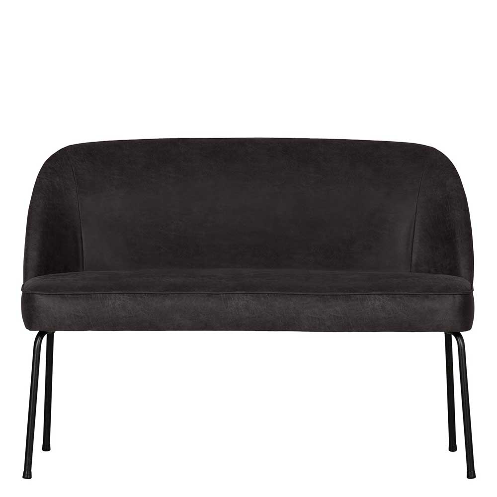 Esstischsofa aus Recyclingleder und Metall - Marietta