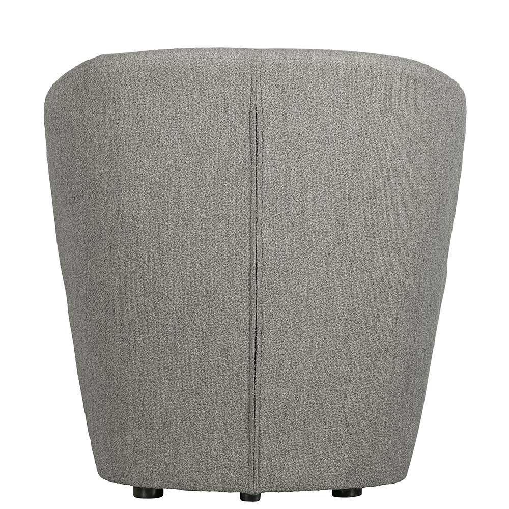 Einzelsessel in Grau Boucle Stoff - Nurcia