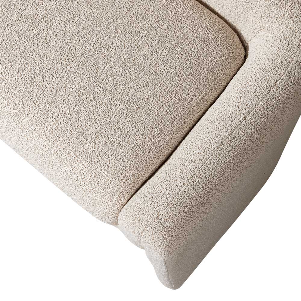 Skandi Polsterbank in Beige Strukturstoff - Greta