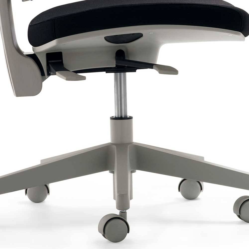 Bürostuhl mit Mesh Rücken in Blau - Fidono