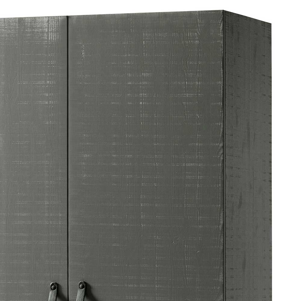 Moderner Kleiderschrank in Grau & Schwarz - Firgetta