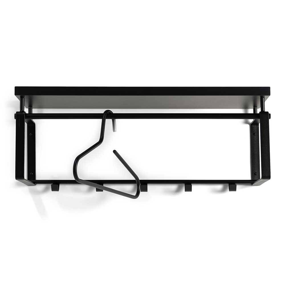 70cm breite Garderobe in Schwarz - Satroni I
