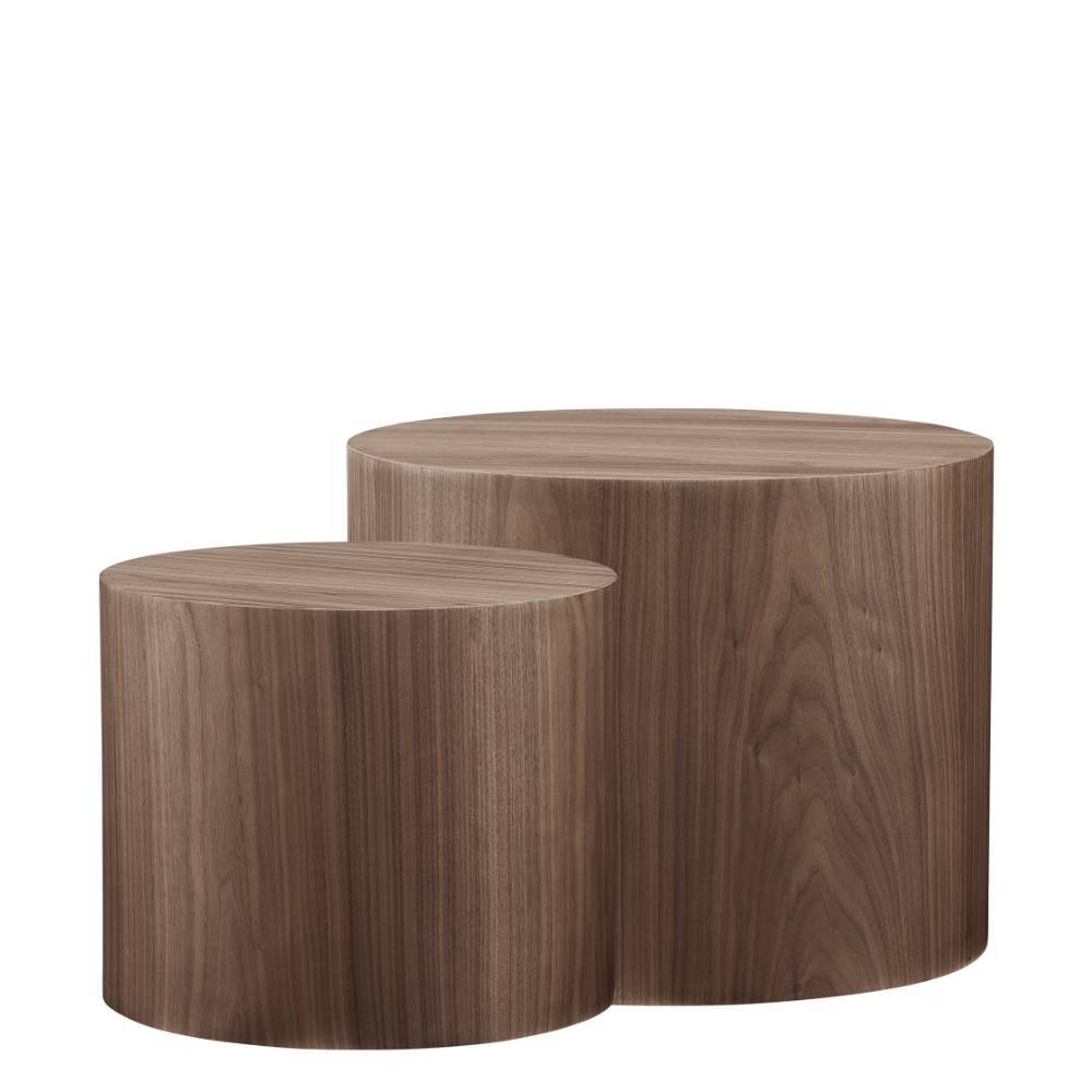 Sofatisch Duo mit Walnuss Furnier - Lajasa (zweiteilig)
